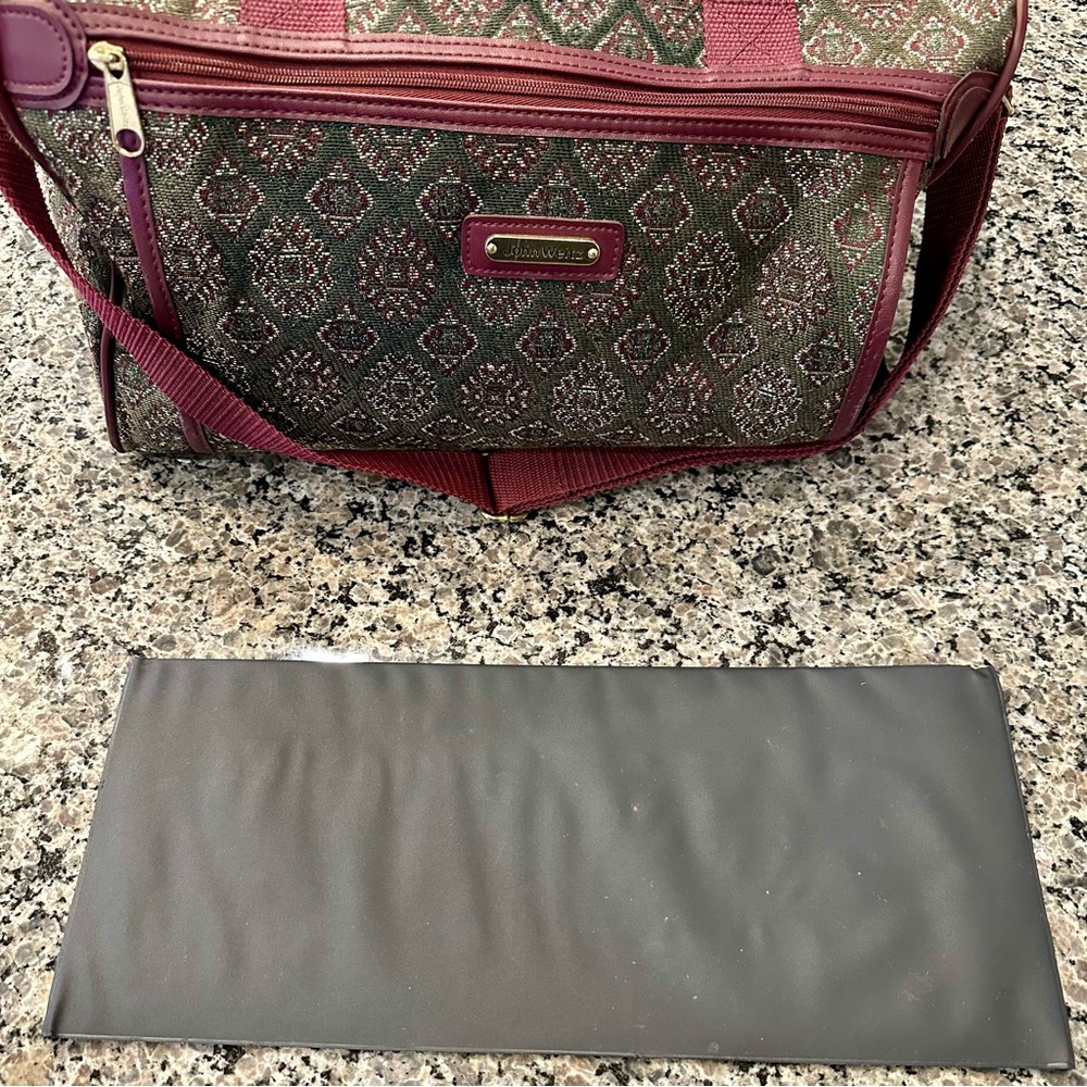 RARE VINTAGE John Weitz Travelers Carry On Overnight Shoulder Strap Duffel Bag - Picture 9 of 14